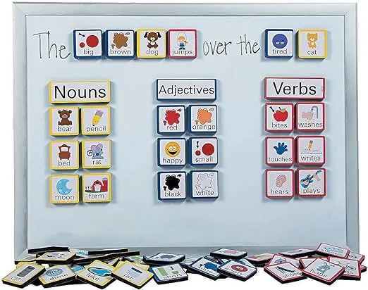 4 1/4 x 1 1/2 Language Sentence Building Foam Magnets - 103 Pc.