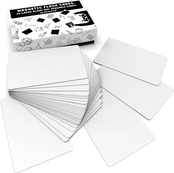 Attractivia Dry Erase Magnetic Labels 5.6 x 3.7 in Dry Erase Magnets