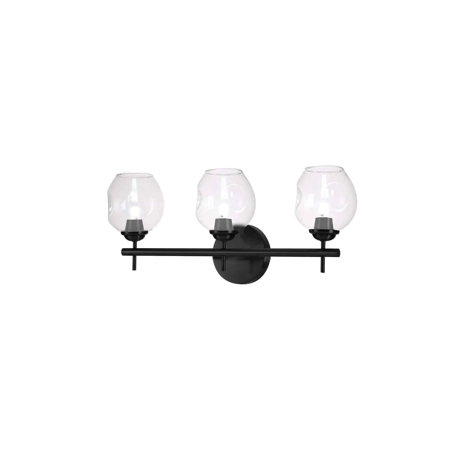 Dainolite Abii 3 Light Transitional Matte Black Luxury vanity lights Modern Bathroom Vanity Light LED Compatible