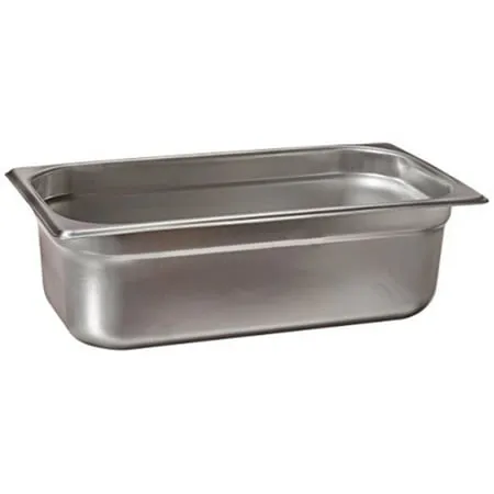 Winco Anti-Jam 1/3 Size Pan, 4-Inch, Stainless Steel