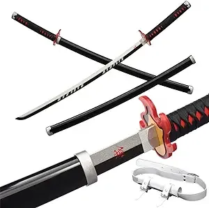 YIBLZ Handmade Anime Samurai Sword, Demon Slayer Sword ,About 41 inches, Hashira Pillars & Protagonist Katana for Cosplay Purpose