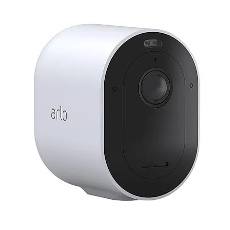 Arlo Pro 4 Spotlight Camera 4 Pack - Wireless Security, 2K Video & HDR, Color Night Vision, 2 Way Audio, Direct to WiFi No Hub Needed, VMC4450P (RENEWED)