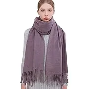 Riiqiichy Winter Scarfs for Women Pashmina Shawls Wraps for Evening Dresses Large ...