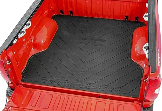 Rough Country Rubber Bed Mat for 2019-2023 Chevy/GMC 1500 | 6'7" Bed - RCM673