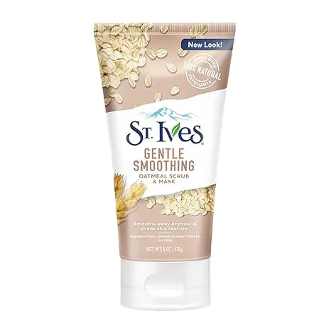 St. Ives Nourished & Smooth Oatmeal Scrub + Mask - 6 oz, Pack of 4