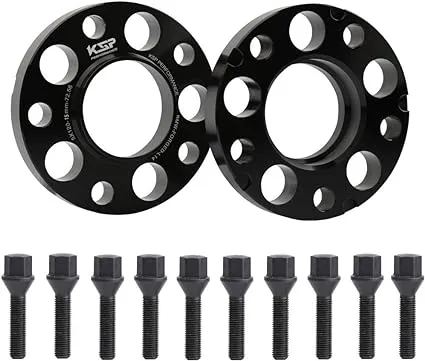 Gasupply 2pcs Wheel Spacers 5x120mm Hubcentric Forged Spacer Hub Bore 72.56mm Thread Pitch M12x1.5 with Lug Bolts