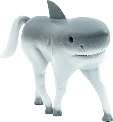 Randimals Horse Shaped Shark Figurine Toy 5, Premium Hard Rubber Animal Action Figure Toy, Hybrid Friend Encourages Adventure & Imagination