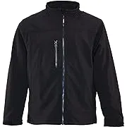 Refrigiwear Men's Warm Insulated Softshell Jacket with Soft Micro-Fleece Lining (Black, Small)