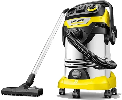 Kärcher - WD 6 P S Multi-Purpose Wet-Dry Vacuum Cleaner - 8.0 Gallon - With Attachments – Blower Feature, Semi-Automatic Filter Cleaning, Space-Saving Design - 1300 W