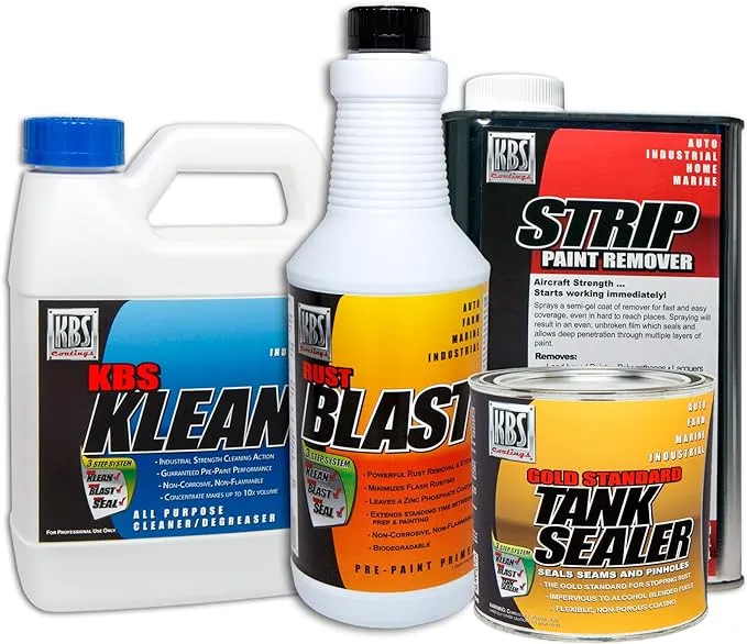 KBS Coatings 52005 Cycle Fuel Tank Sealer Kit Plus