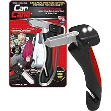 Car Cane 3 in 1 Auto Handle CarCane, All-in-One Auto Assist Car Handle with LED Flashlight, Seatbelt Cutter, Window Breaker