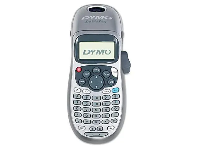 DYMO Label Maker, LetraTag 100H Silver Handheld Label Maker & LT Label Tapes, Easy-to-Use, Great for Home & Office Organization