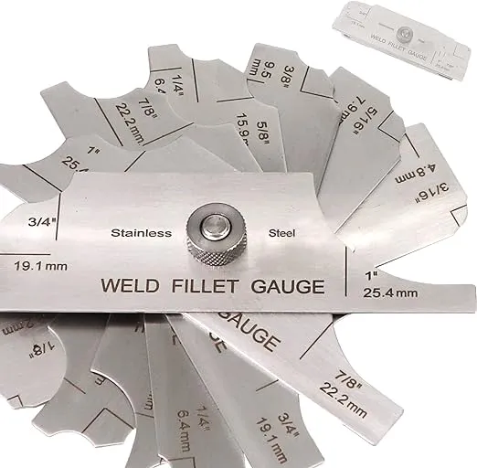 Tektall Stainless Steel Fillet Weld Set Gage Rl Gauge Welding Inspection Test Un