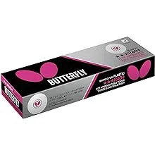 Butterfly R40+ 3-Star Ball White 6-Pack