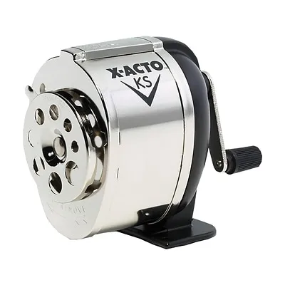 X-Acto 1031 KS Manual Classroom Pencil Sharpener, Silver