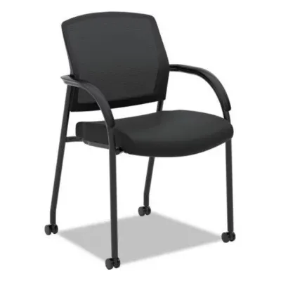 Hon Lota Multi-Purpose Side Chair | Fixed Loop Arms | Black