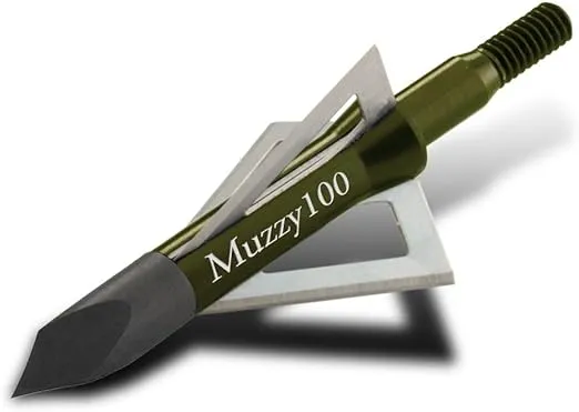 Muzzy 100 Grain 3 Blade Broadheads Screw In 6 Pack