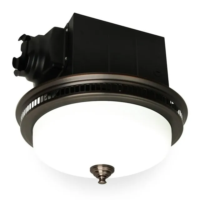 Akicon Ultra Quiet Bathroom Exhaust Fan with LED Light and Nightlight 110cfm 1.5 Sone Oil Rubbed