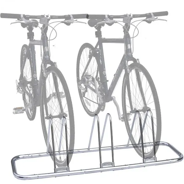 Stoneman Sports Sparehand Freestanding 3-Bike Parking Stand, Gray