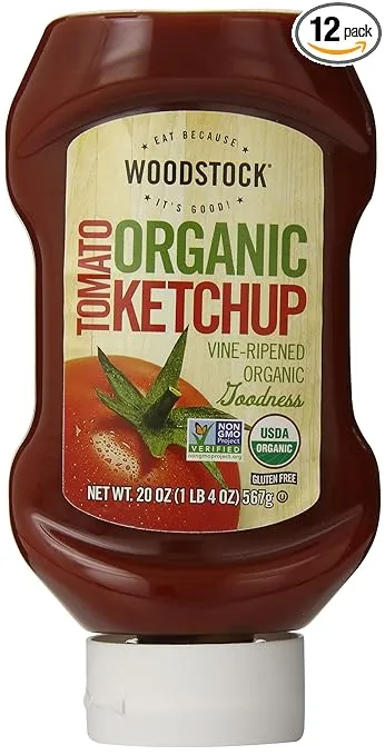 Woodstock Organic Tomato Ketchup, 20 Ounce (Pack of 12)