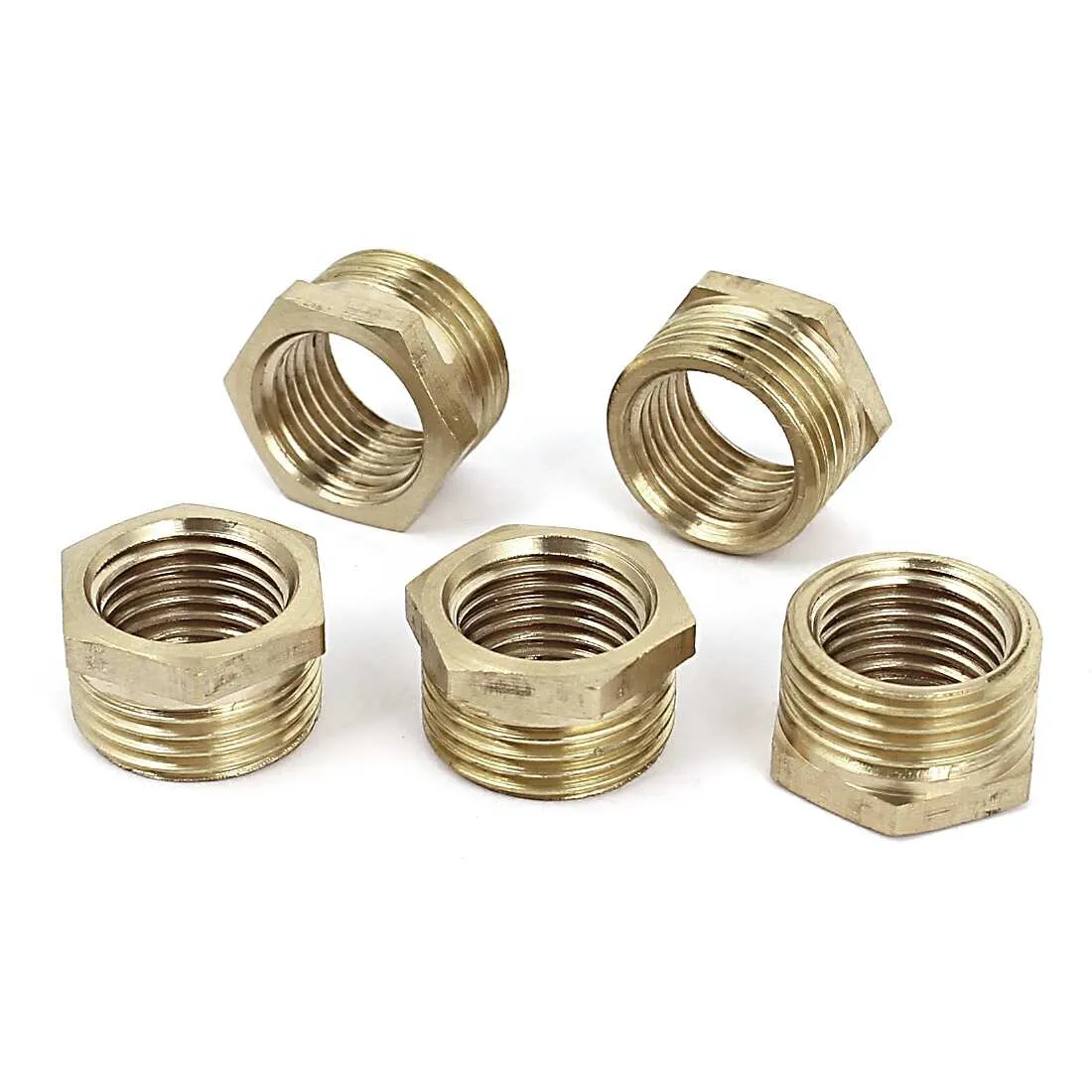 Anderson Metals Brass Threaded Pipe Fitting, Reducing Tee, 3/4&#034; x 3/4&#034; x 1/4&#034;