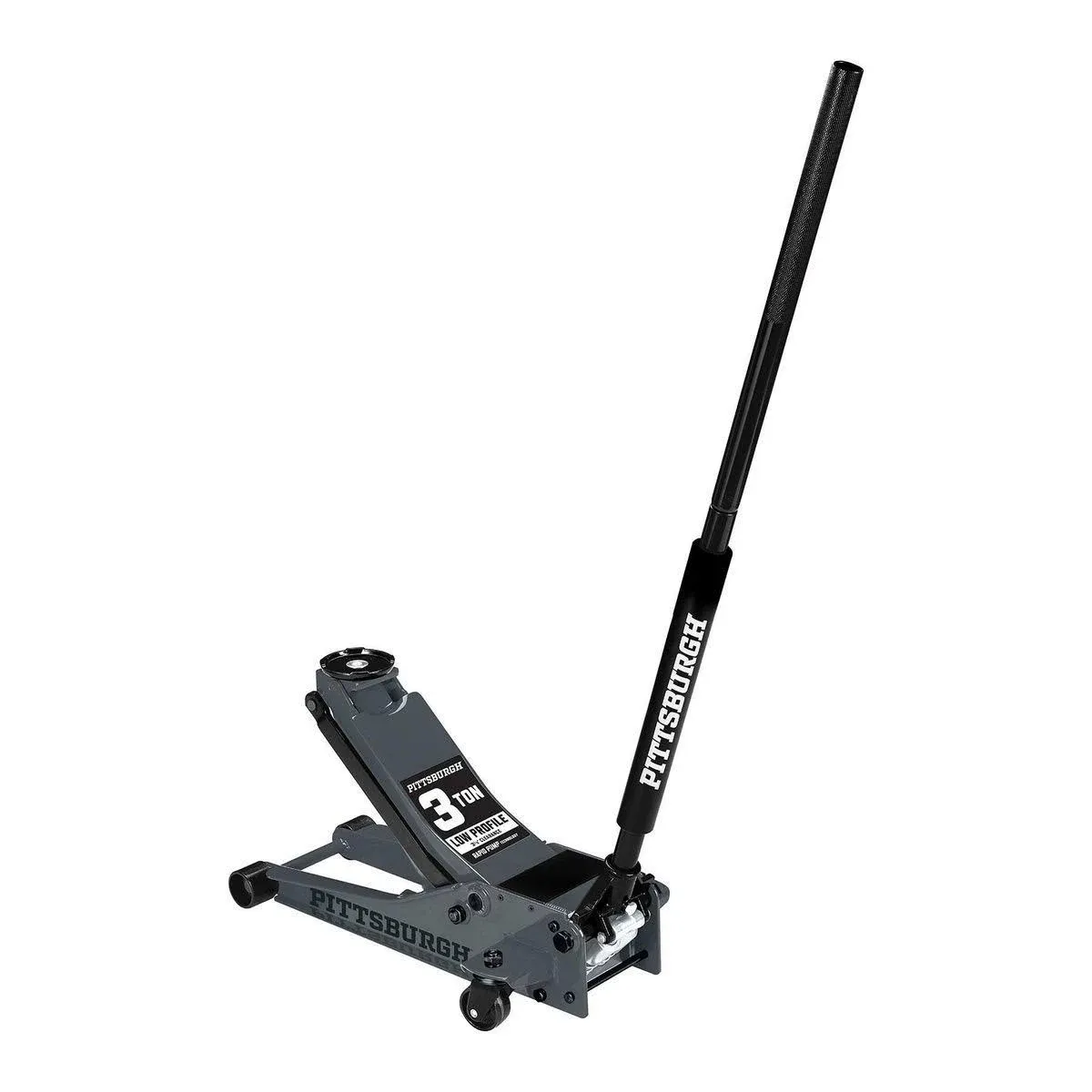 Pittsburgh 3 Ton Low-Profile Floor Jack with Rapid Pump