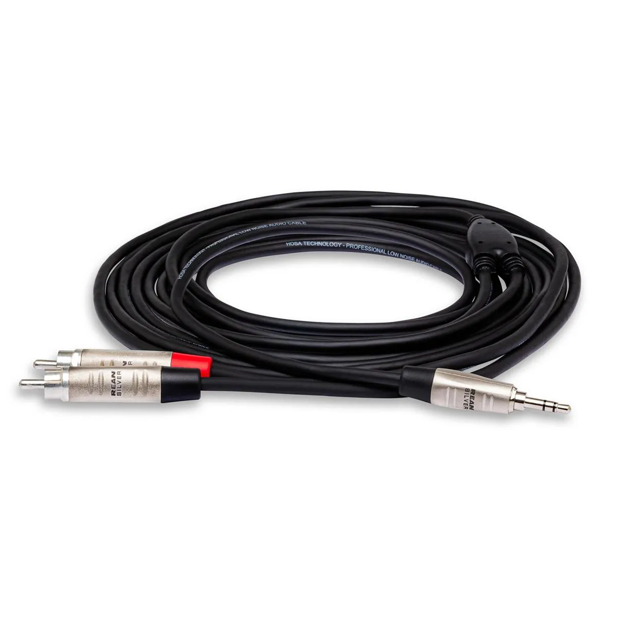 Hosa Technology Hosa 10' Pro Stereo Breakout Cable, REAN 3.5mm TRS to Dual RCA