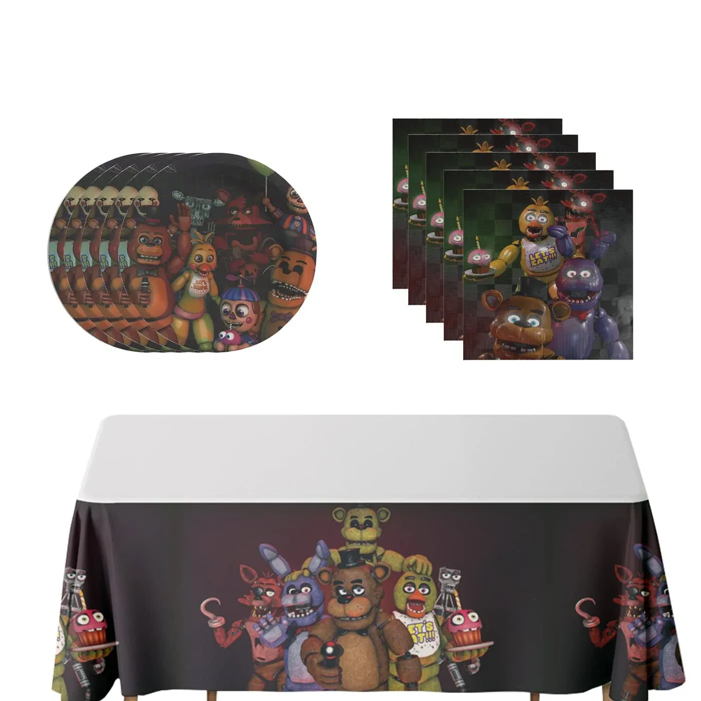 41pcs Five Nights at Freddy&#039;s Party Supplies Party Supplies include 20 plates...