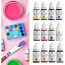 Sweets Indeed Food Coloring, 12 color set, Variety of Colors, Perfect for Cookies, Fondant, Frosting, Baking and Decorations (Gel Food 12 Pack)Sweets Indeed Food Coloring, 12 color set, Variety of Color…