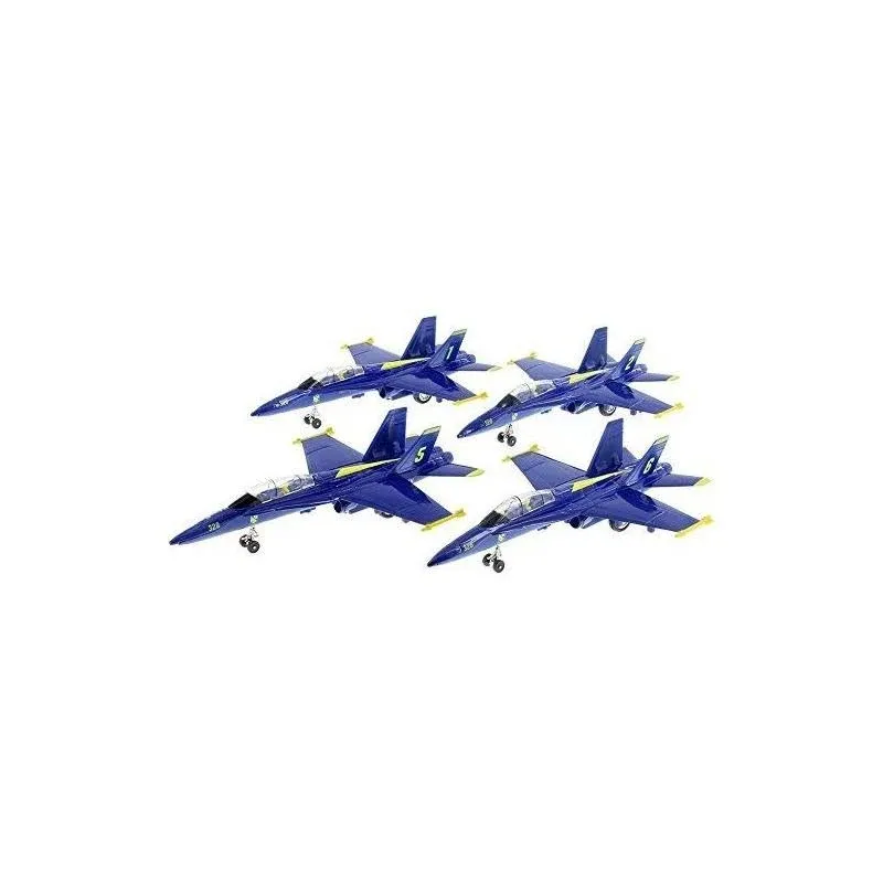 Set of 6: 9.5&#034; X-Planes US Navy F-18 Hornet Blue Angel Jet Diecast Toy Authentic