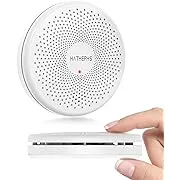 HATHEPHS Combination Smoke and Carbon Monoxide Detector Alarm 10 Year Battery, Ultra-Thin Dual Sensor Fire CS01