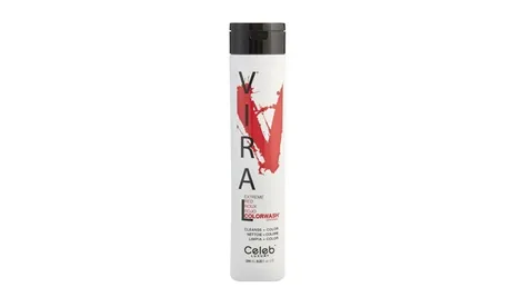 Celeb Luxury Viral Extreme Red Color Wash Shampoo, Semi-Permanent Bond Rebuilder, Vegan Hair Dye 8.25 oz