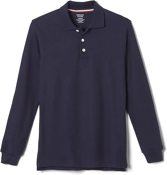 French Toast L/s Pique Polo Adult Shirt