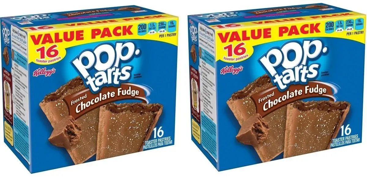 Frosted Chocolate Fudge Pop Tarts Toaster Pastries