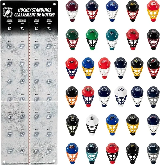 NEW - Franklin NHL Ice Hockey Mini Goalie Mask Tracker, Fantasy 31 Team Helmets