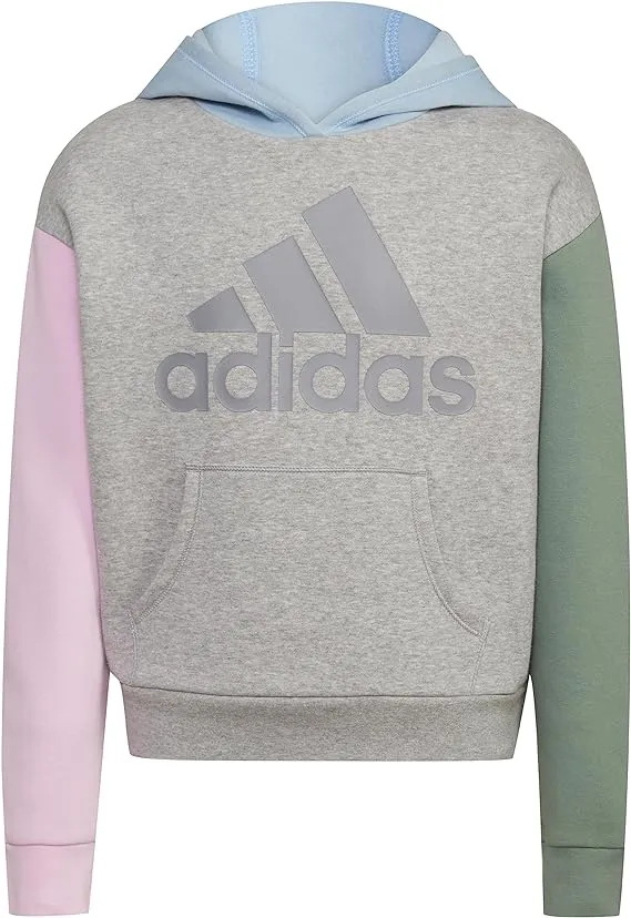 adidas Girls' Gradient Fleece Pullover Hoodie