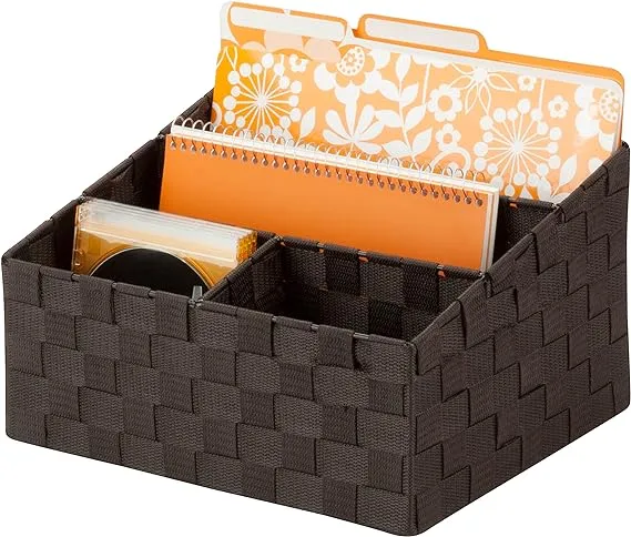 Mail And File Desk Organizer In Brown