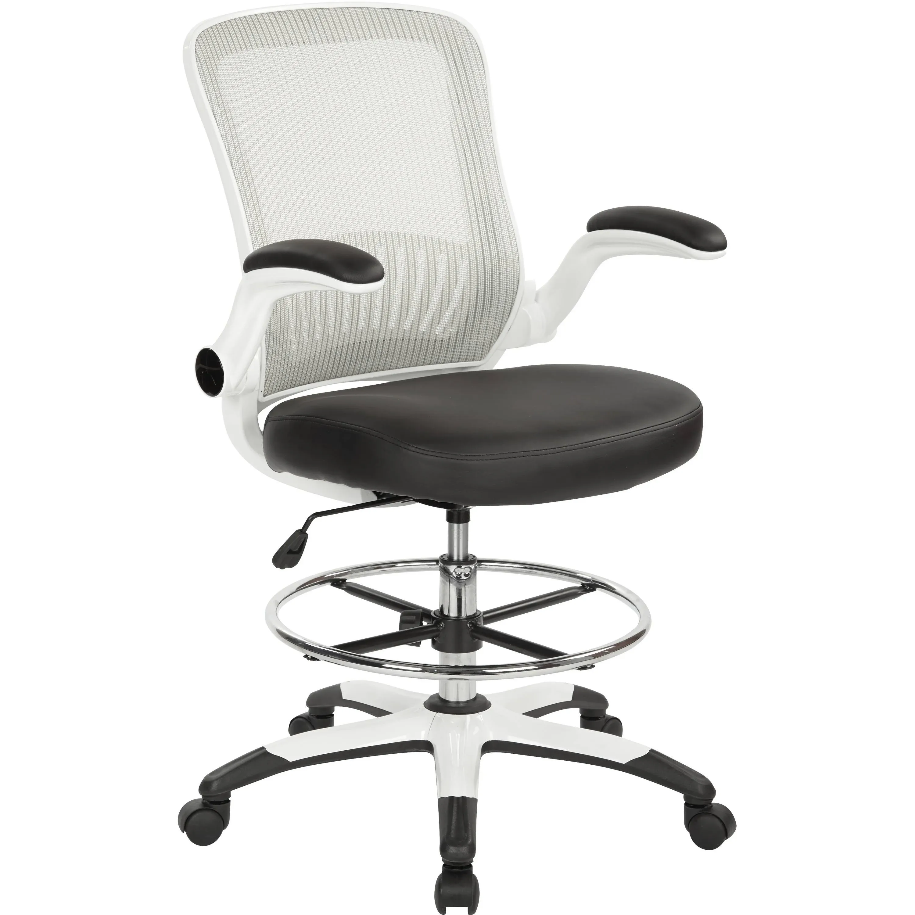 Office Star Black Mesh Back Drafting Chair