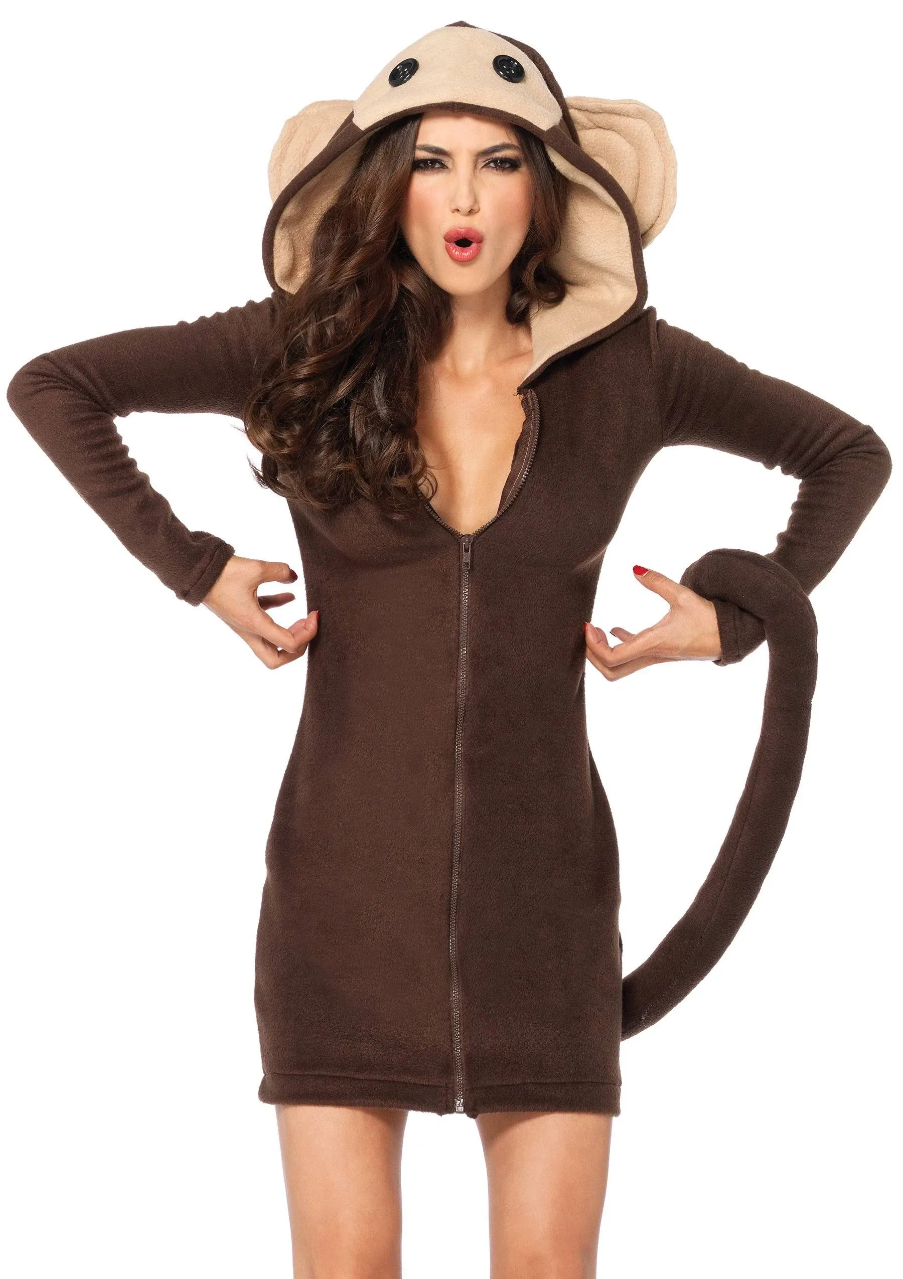 Women's Cozy Monkey Costume