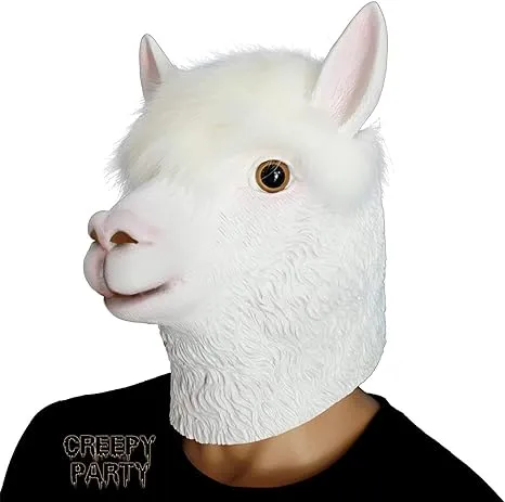 Adult White Alpaca, Sheep, And Goat Party City Goat Mask For Masquerade, Halloween, Club, Festival, Cosplay, Party Decoration   230327 From Kong08, $57.64 | DHgate.Com