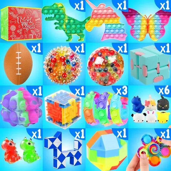 Fidget Toys Set: 70 Pack Sensory Toys Party Favors Kids Autism Autistic Children