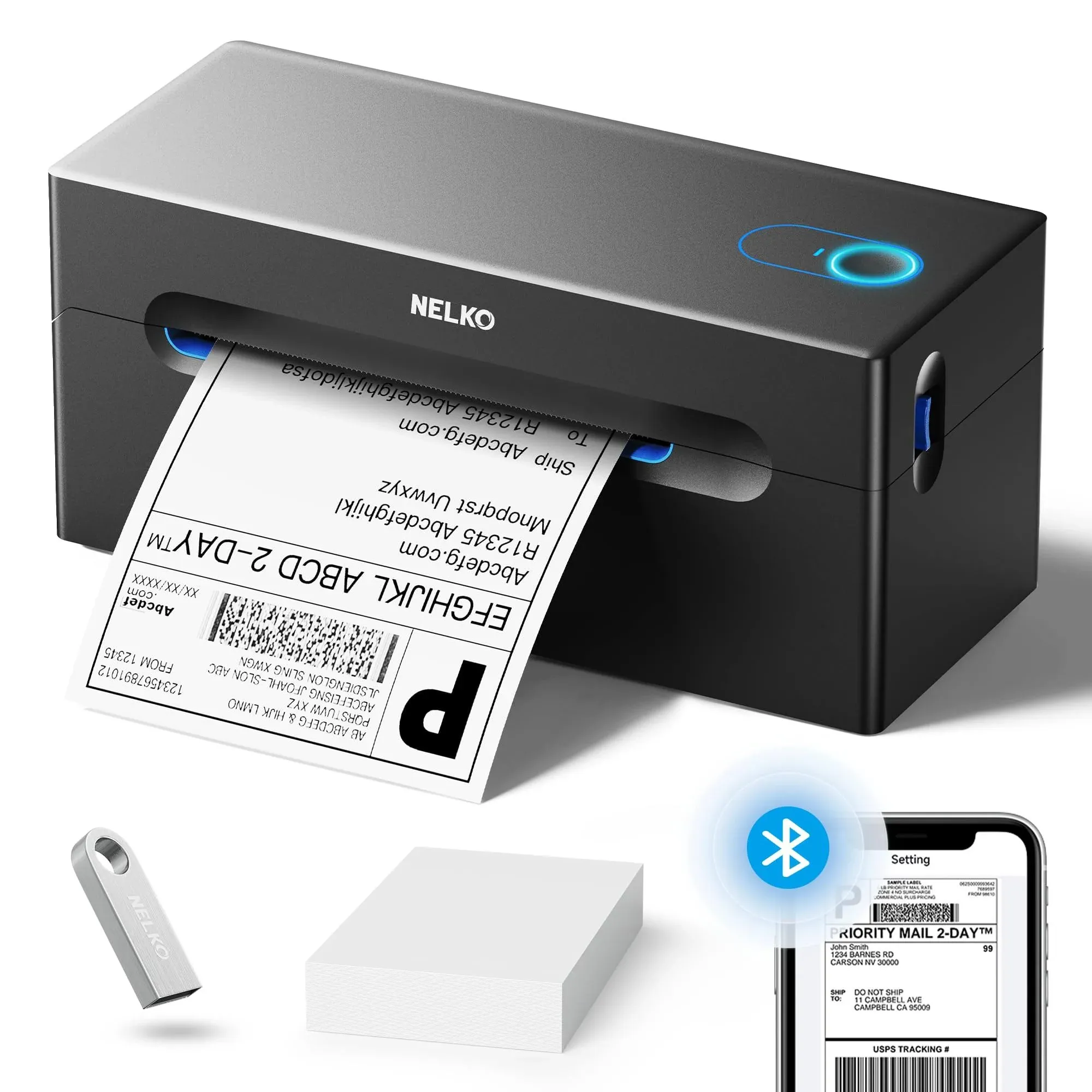 nelko Bluetooth Thermal Shipping Label Printer