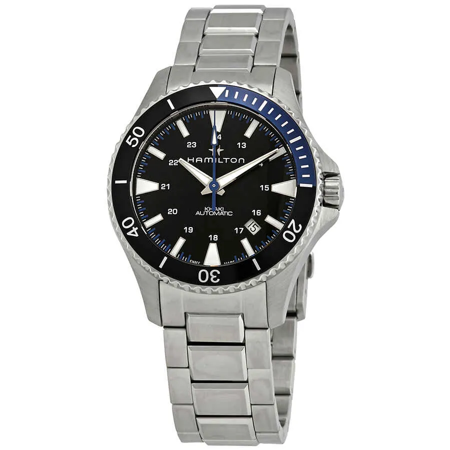 Hamilton Khaki Navy Scuba Automatic Batman Bezel Mens Watch H82315131