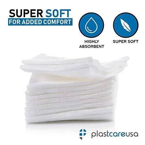 1000 Count Gauze Pads 2x2 - Soft 4-ply Non Woven Gauze Sponges - Non