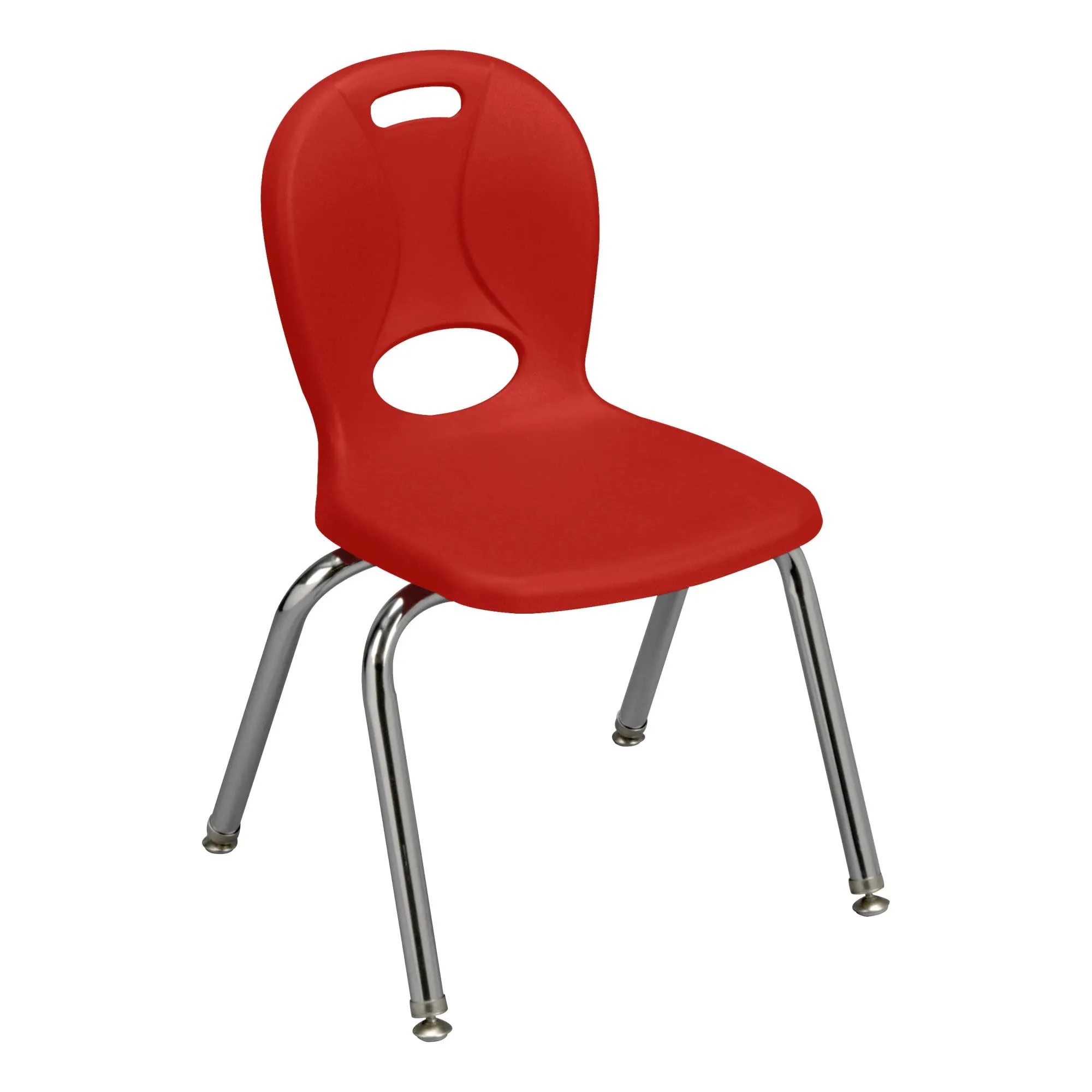 Learniture Structure Series School Chair, Size: 12 Seat Height, Red