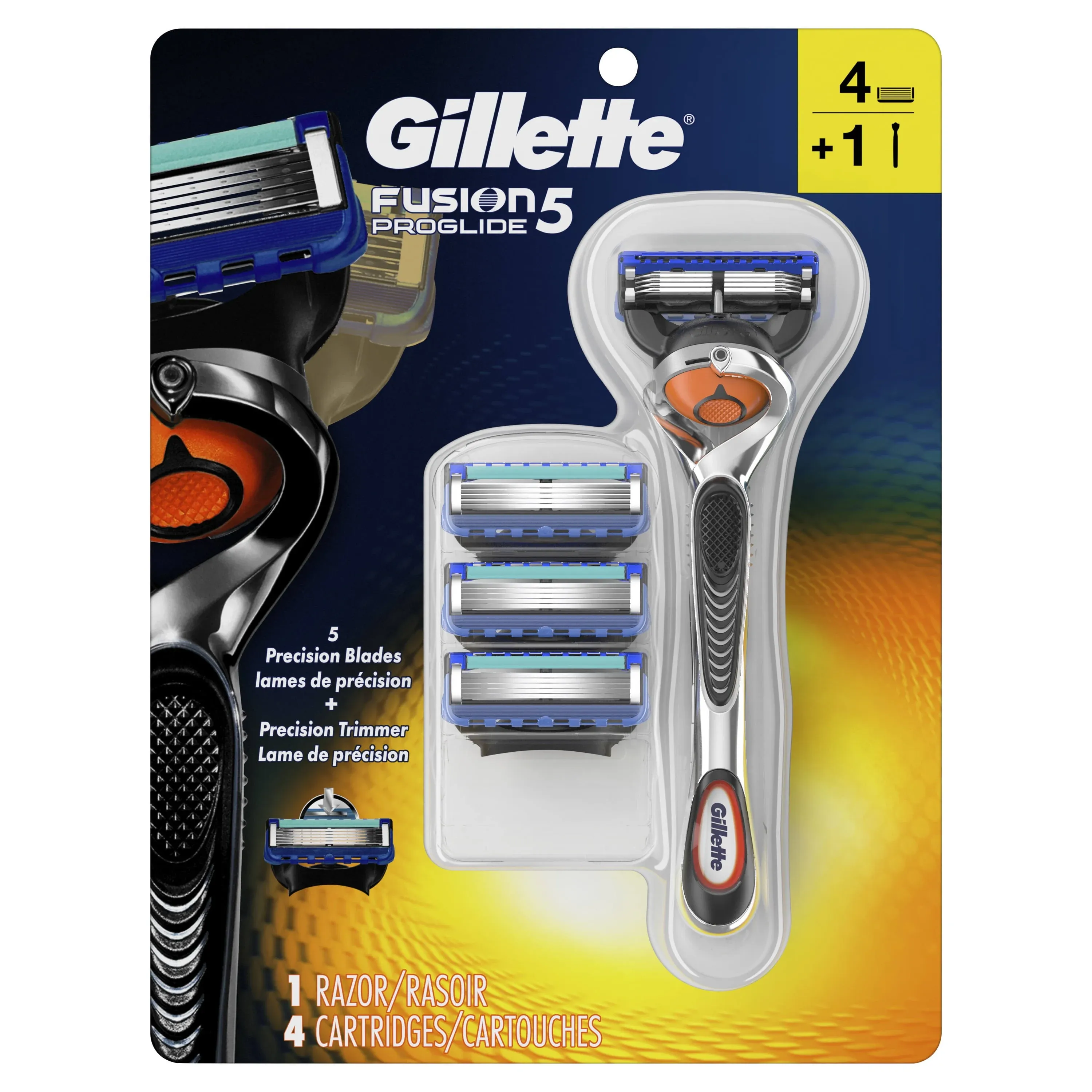 Gillette Fusion 5 ProGlide 1 Razor 4 Cartridges New