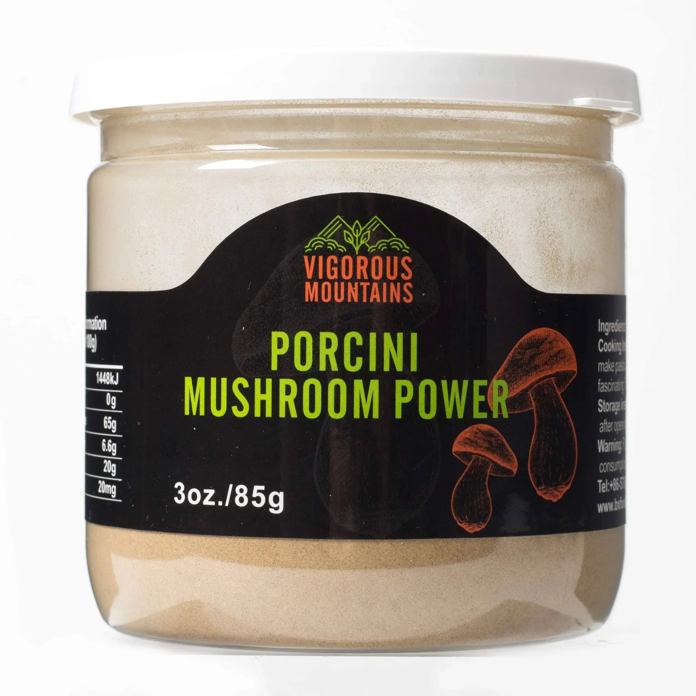 Vigorous Mountains Dried Porcini Mushrooms Powder 3 oz