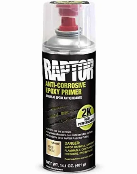 Raptor 2K Aerosol Anti-corrosive Epoxy Primer- U-POL | Beige