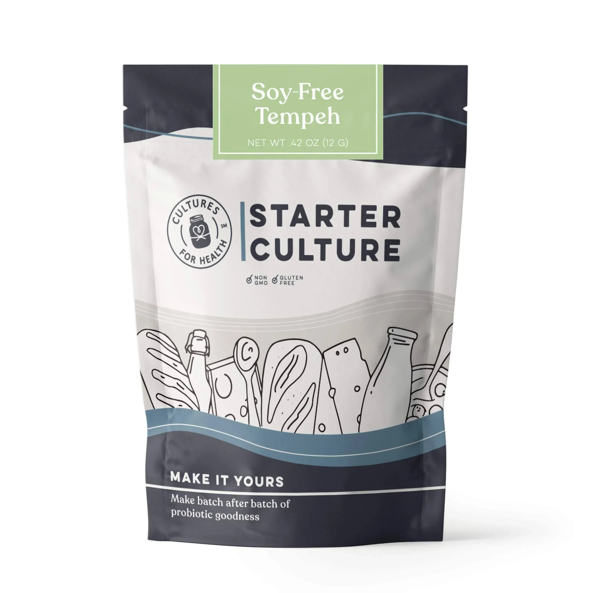 Cultures For Health Soy Free Tempeh Starter Culture, DIY Plant Based Meat