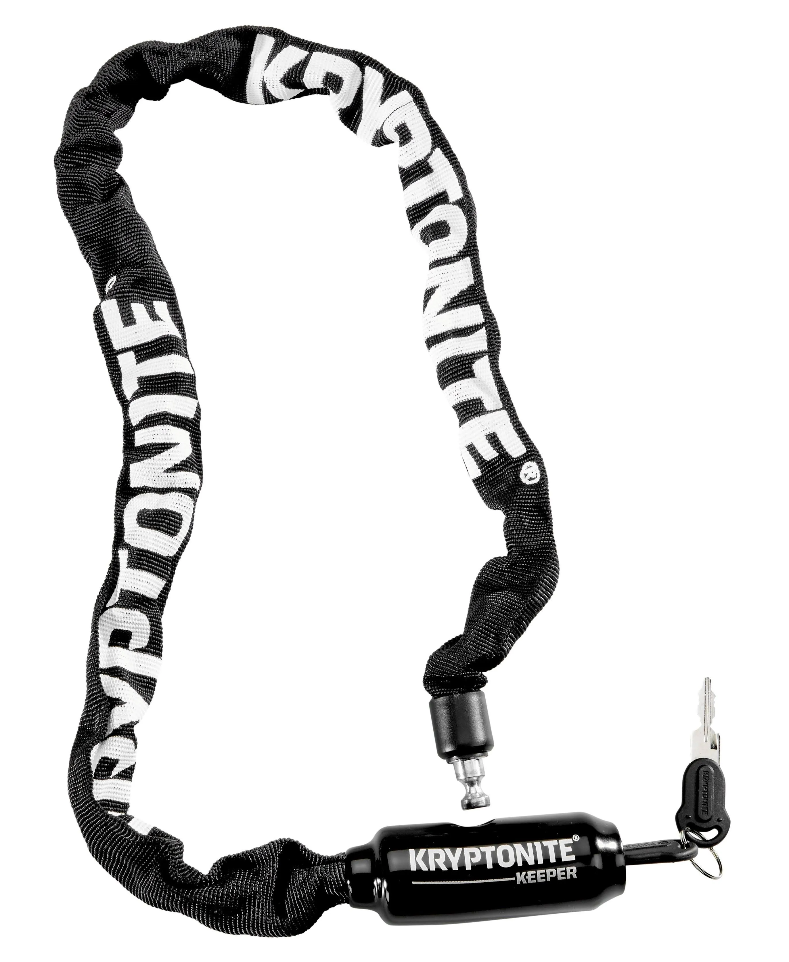 Kryptonite Keeper 585 Bike Chain Lock, 2.7 Feet Long Heavy Duty Anti-Theft Bicycle Chain Lock with Keys for Bike, Motorcycle, Scooter, Bicycle, Door, Gate, Fence,Black